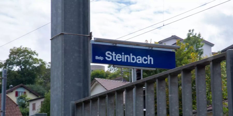 Der Bahnhof in Belp.
