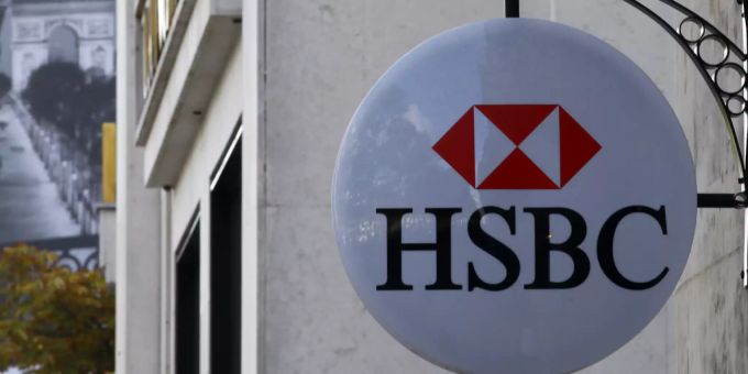 Das Logo der britischen Grossbank HSBC. Diese haben sich ein Pokerspiel mit der SMI Grossbank UBS geliefert. SMI