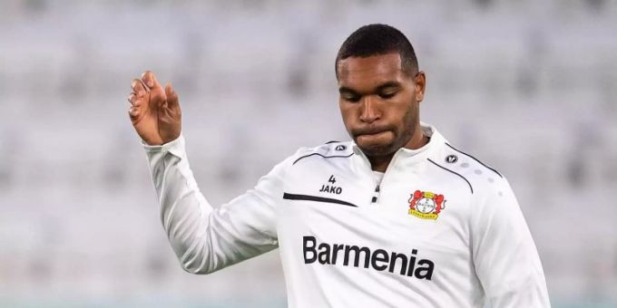 Jonathan Tah beim Abschlusstraining. Foto: Marius Becker/dpa bayer 04 leverkusen