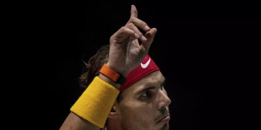 Steht mit Spanien im Davis-Cup-Halbfinale: Rafael Nadal. Foto: Bernat Armangue/AP/dpa