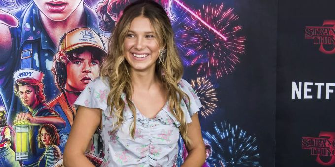 Millie Bobby Brown zeigt sich an der «Stranger Things»-Veranstaltung. millie bobby brown