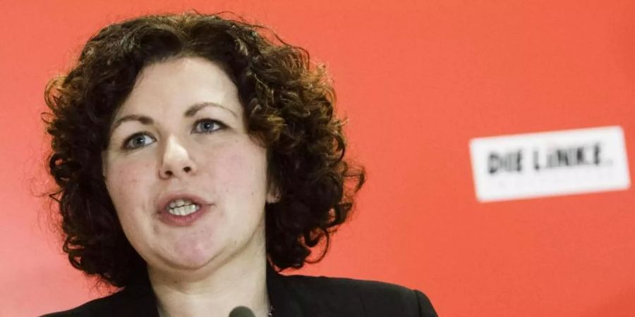 Amira Mohamed Ali, neugewählte Co-Vorsitzende der Bundestagsfraktion der Linken. Foto: Carsten Koall/dpa
