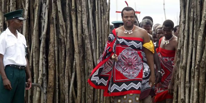 Mswati III. der König von Swasiland. Mswati III.