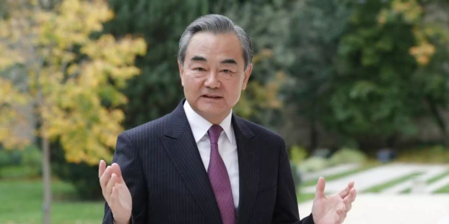 Chinas Aussenminister Wang Yi in Paris