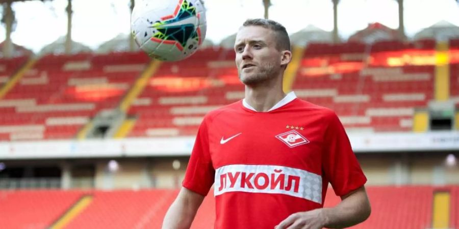 Wurde an Spartak Moskau ausgeliehen: André Schürrle. Foto: Alexander Stupnikov/Sputnik/dpa