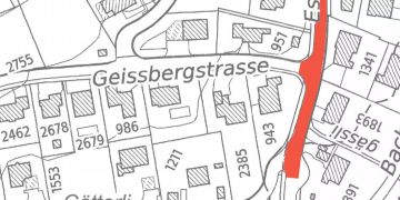 Bauarbeiten in der Eschenmosenstrasse