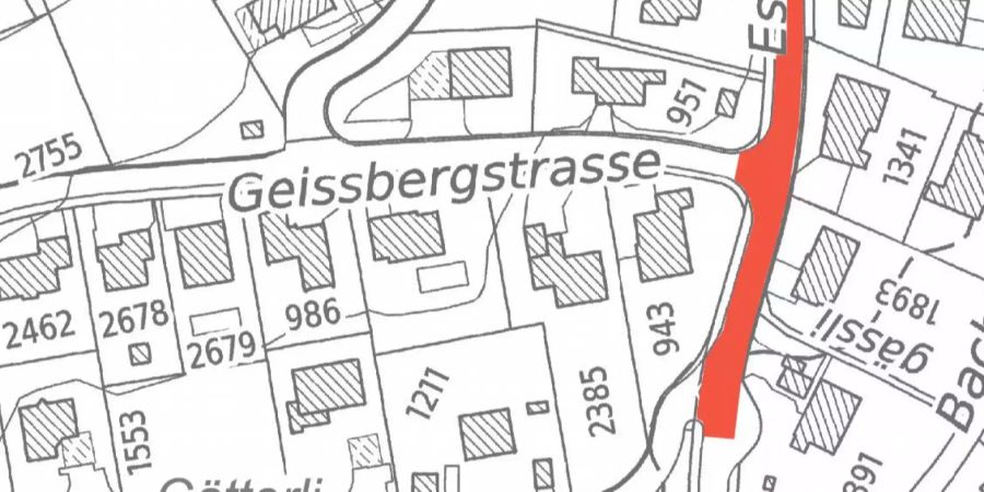 Bauarbeiten in der Eschenmosenstrasse