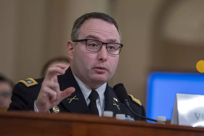 Alexander Vindman sagte am Dienstag vor dem US-Kongress aus. House Permanent
