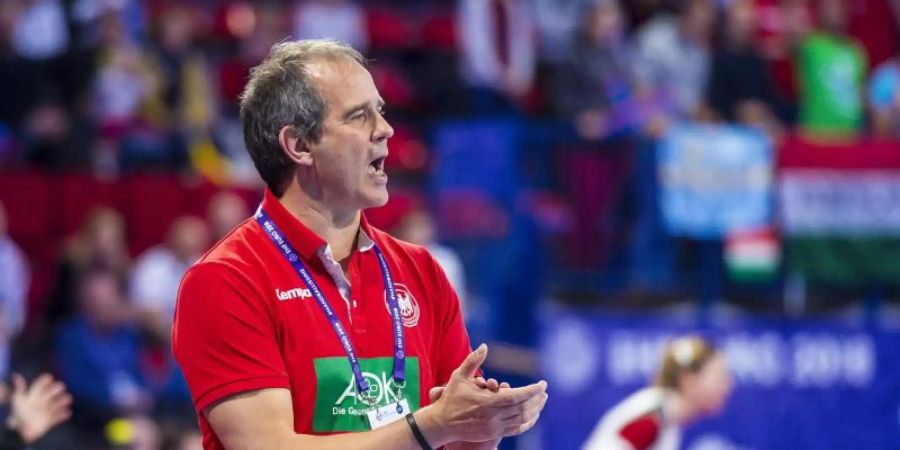Startet mit den deutschen Handballerinnen in die EM-Quali: Bundestrainer Henk Groener. Foto: Marco Wolf