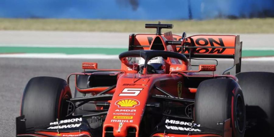Sebastian Vettel musste sich nur Valtteri Bottas geschlagen geben. Foto: Darron Cummings/AP/dpa