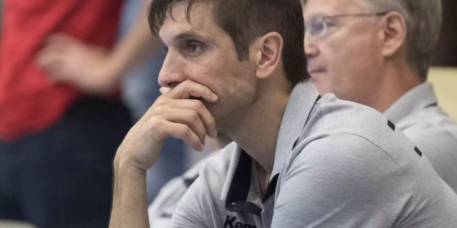 Pfadi, im Bild Trainer Adrian Brüngger, musste gegen Endingen hart kämpfen