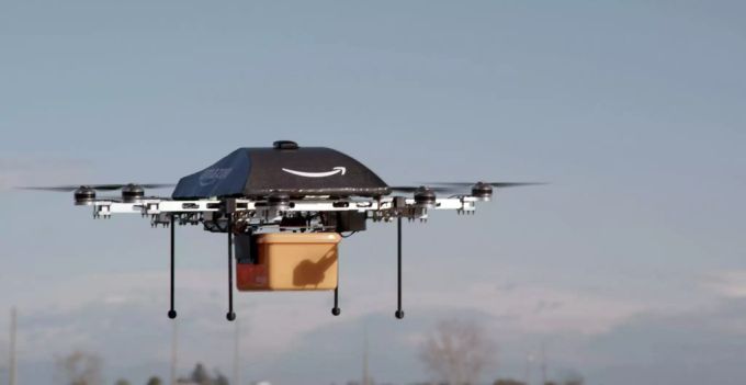 Eine Drohne von Amazon. Amazone Drohne