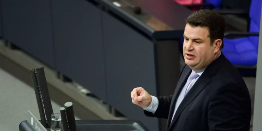 Bundesarbeitsminister Hubertus Heil (SPD) im Bundestag