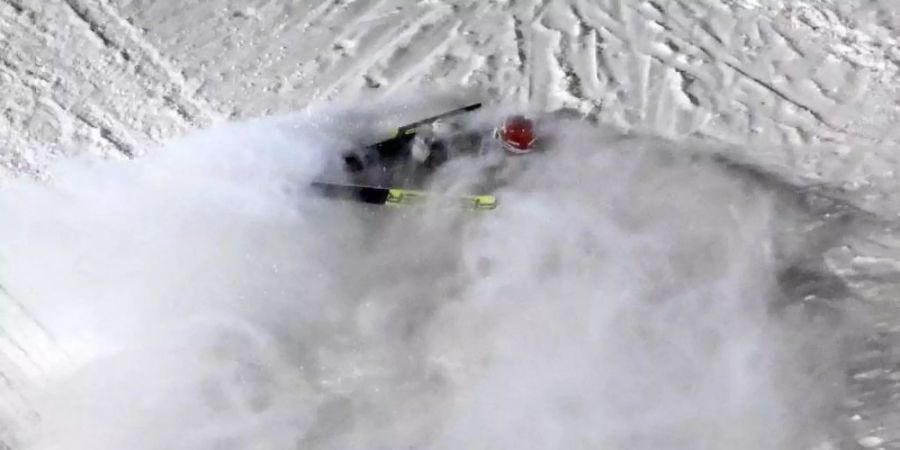 Skispringer Markus Eisenbichler war in der Qualifikation gestürzt. Foto: Vesa Moilanen/Lehtikuva/dpa