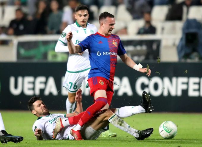 Liam Millar gleicht für Basel aus. FC Basel