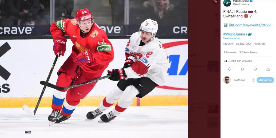 Junioren SChweiz U20 Kanada