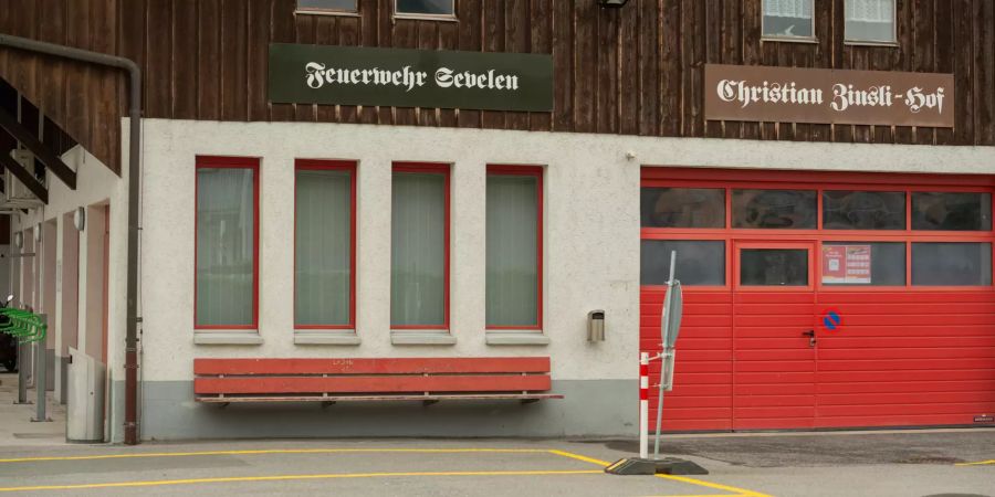 Die Feuerwehr Sevelen im Kanton St. Gallen.