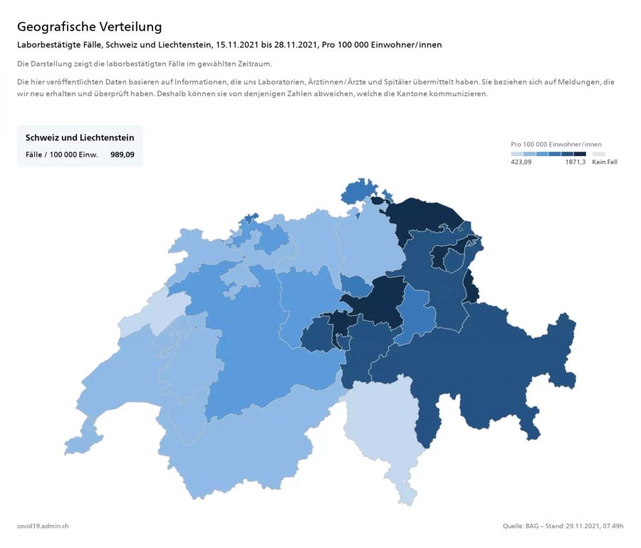 Coronavirus Schweiz BAG Kantone