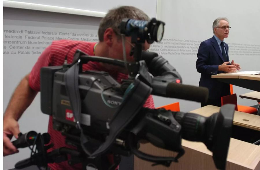 Das Medienzentrum des Bundes wurde 2006 unter Bundespräsident Moritz Leuenberger eröffnet.