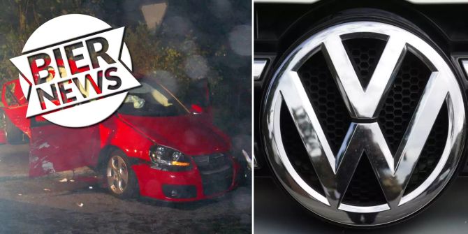 Unfall VW-Logo