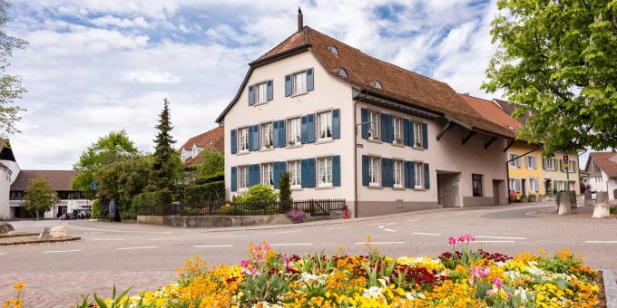 Der Dorfkern der Gemeinde Muttenz. Der Dorfkern der Gemeinde Muttenz.