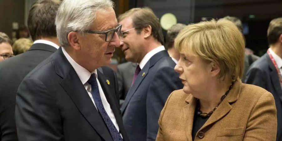 Jean-Claude Juncker und Angela Merkel. (Archivbild). Foto: SWR/European Union/Zucchi Enzo/SWR - Das Erste/obs
