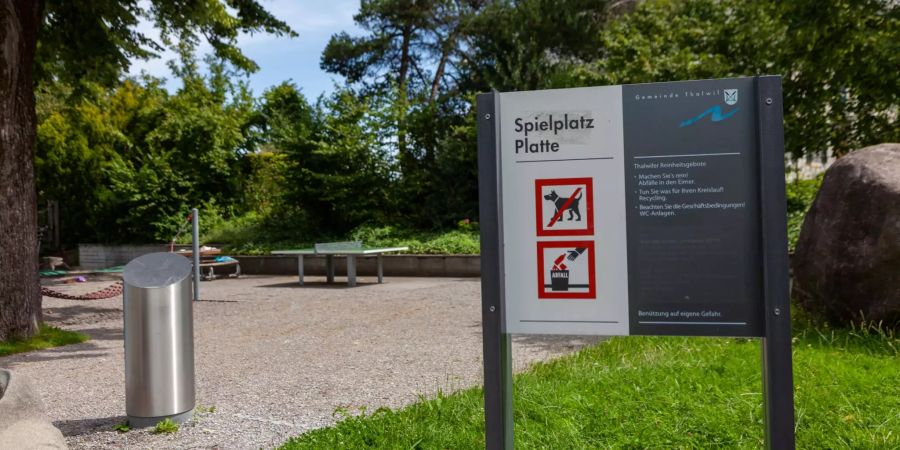 Der Spielplatz Platte in Thalwil.