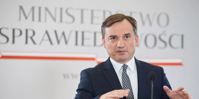 FILED - Poland's Minister Of Justice And Prosecutor General Zbigniew Ziobro speaks during a press conference. Photo: Hubert Mathis/ZUMA Wire/dpa FILED - Poland's Minister Of Justice And Prosecutor General Zbigniew Ziobro speaks during a press conference. Photo: Hubert Mathis/ZUMA Wire/dpa