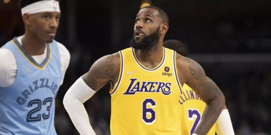 Auch das 100. Triple-Double von LeBron James half den Los Angeles Lakers nicht. Foto: Nikki Boertman/AP/dpa