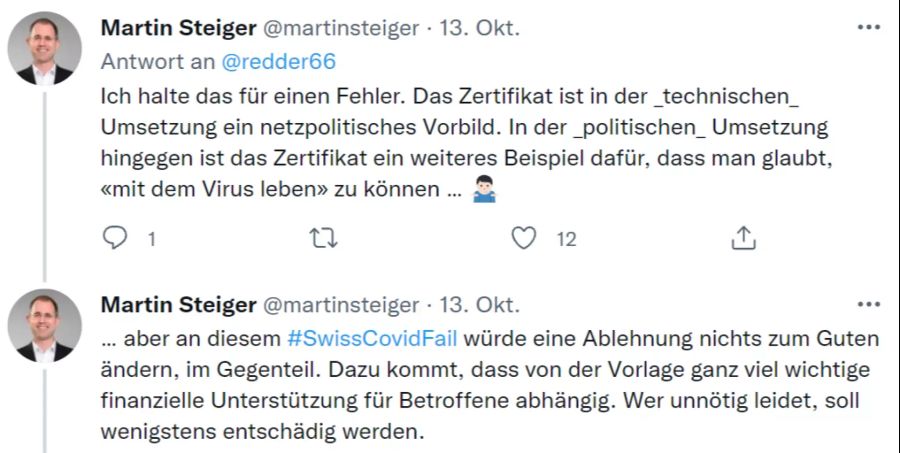 Anwalt Martin Steiger hat Verständnis für einige der Argumente gegen das Zertifikat, hält ein Nein an der Urne aber für die falsche Antwort.