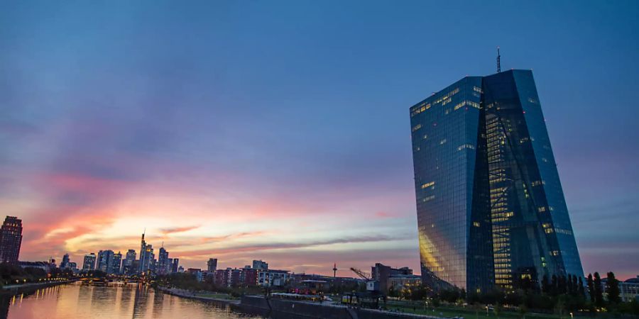 Der Hauptsitz der Europäischen Zentralbank (EZB) in Frankfurt.