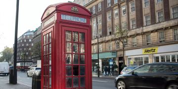 Rote Telefonzelle in London