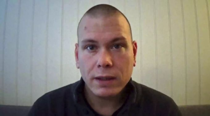 Ein am Donnerstag, den 14. Oktober 2021, aufgenommener Ausschnitt aus einem Video, von Espen Andersen Braathen. (37) norwegen attacke