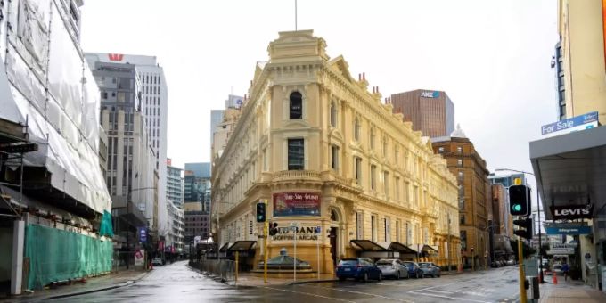Leere Strasse in Wellington Leere Strasse in Wellington