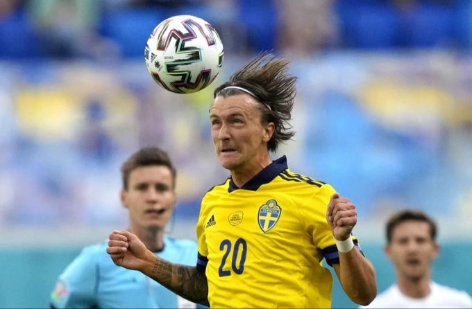 Kristoffer Olsson im Einsatz für Schweden. Kristoffer Olsson Schweden