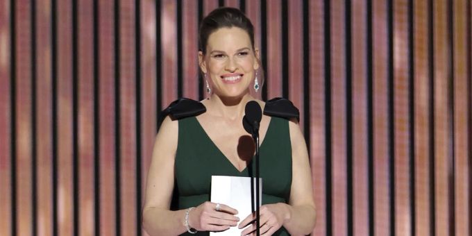 Hilary Swank bei den Golden Globe Awards erwartet Zwillinge. Hilary Swank