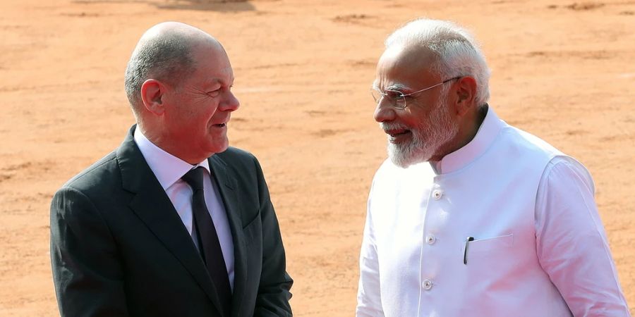 narendra modi olaf scholz