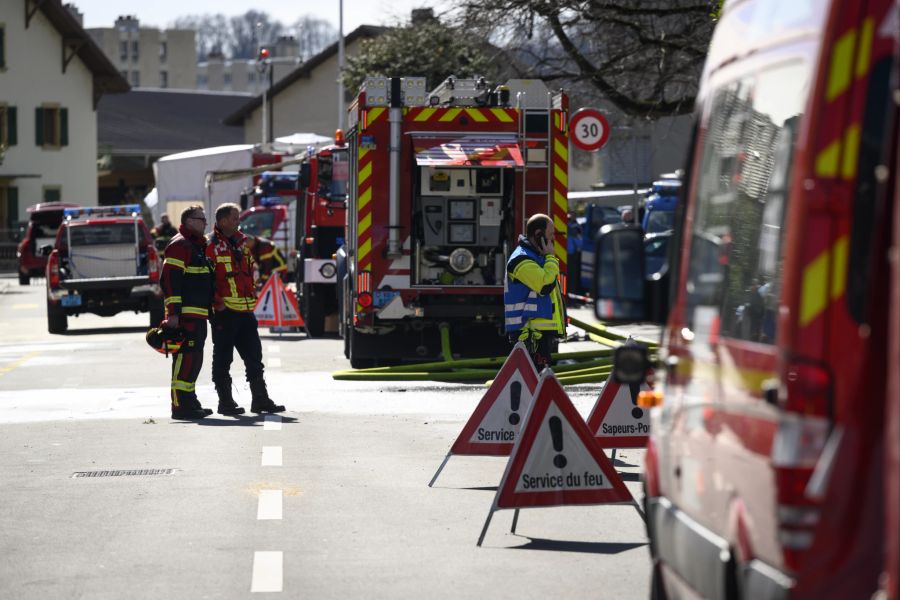 Donnerstagmorgen ereignete sich in Yverdon-les-Bains VD eine Explosion, gefolgt von einem Brand.