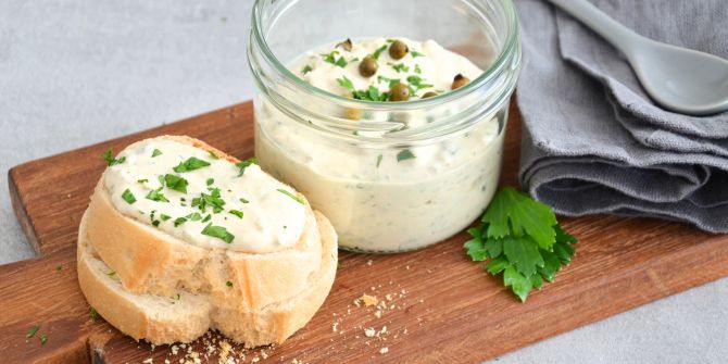 Grüner Pfeffer Mascarpone Thunfisch