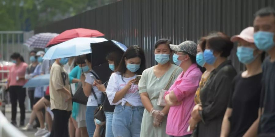 Seit Juni steigt in Peking die Zahl der Neuinfektionen.