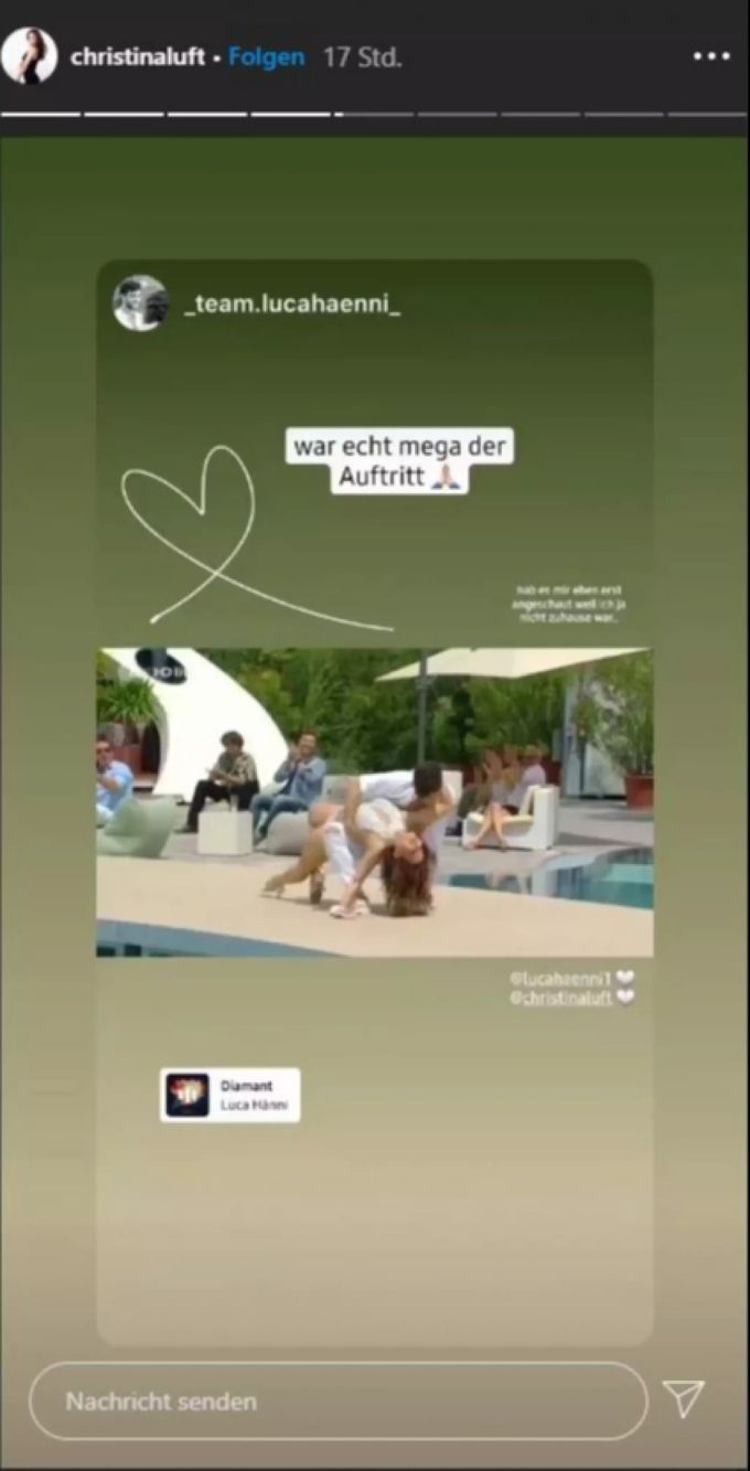 Luca und Christina tanzten im «ZDF-Fernsehgarten» leidenschaftlich. luca