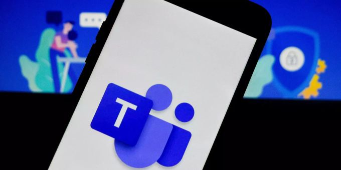 Das Logo von Microsoft Teams ist auf einem Handy zu sehen. allestörungen Microsoft Teams