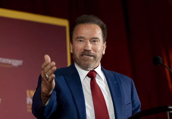 Arnold Schwarzenegger, Schauspieler aus Österreich und ehemaliger Gouverneuer von Kalifornien, spricht bei der Veranstaltung «Unhoused: Addressing Homelessness in California» zum Thema Obdachlosigkeit in Kalifornien. Schwarzenegger wird Corona-Berater in Kalifornien