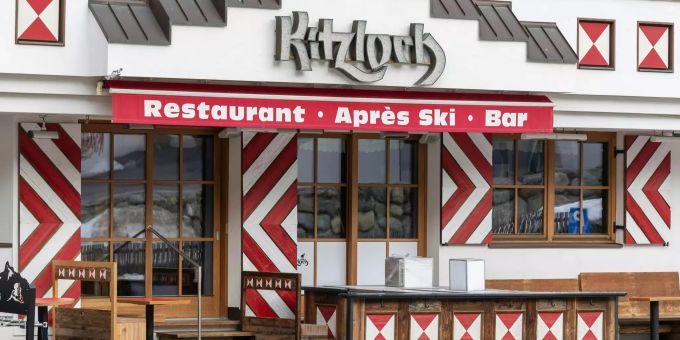Das «Kitzloch», eines der angesagtesten Après-Ski-Lokale in Ischgl, Tirol. Ein Barkeeper des Lokals wurde positiv auf das Coronavirus getestet – es war der erste bestätigte Fall des Ski-Ortes. Coronavirus Wintersportort Ischgl Tirol