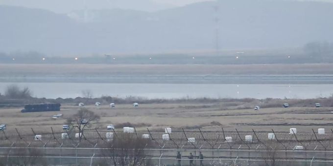 An der Grenze zwischen Nord- und Südkorea ist es bereits vor einigen Wochen zu einem Schusswechsel gekommen. (Archivbild) nordkorea