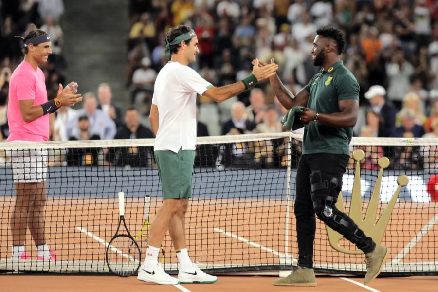 Roger Federer bestritt seine letzte Tennis-Partie beim «Match for Africa».