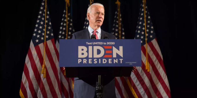 Der US-Demokrat Joe Biden tritt gegen Donald Trump an. Joe Biden
