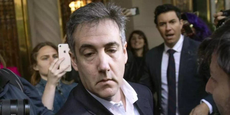 Michael Cohen, ehemaliger Anwalt von US-Präsident Trump, vor Beginn seiner Gefängniszeit im Mai 2019. Foto: Kevin Hagen/AP/dpa/Archiv