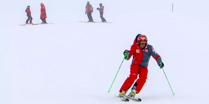 Roland Leitinger (ÖSV) beim Trainingsauftakt auf dem Kaunertaler Gletscher. ÖSV Coronavirus