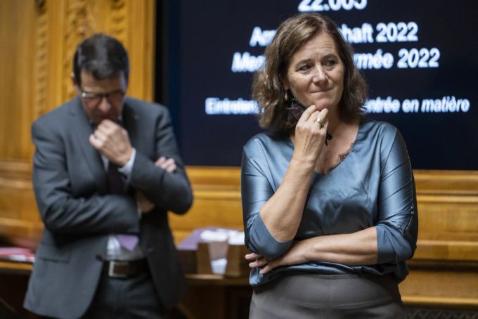 SP-Nationalrätin Franziska Roth (SO) während der Debatte um die Armeebotschaft 2022. Franziska Roth SP SO